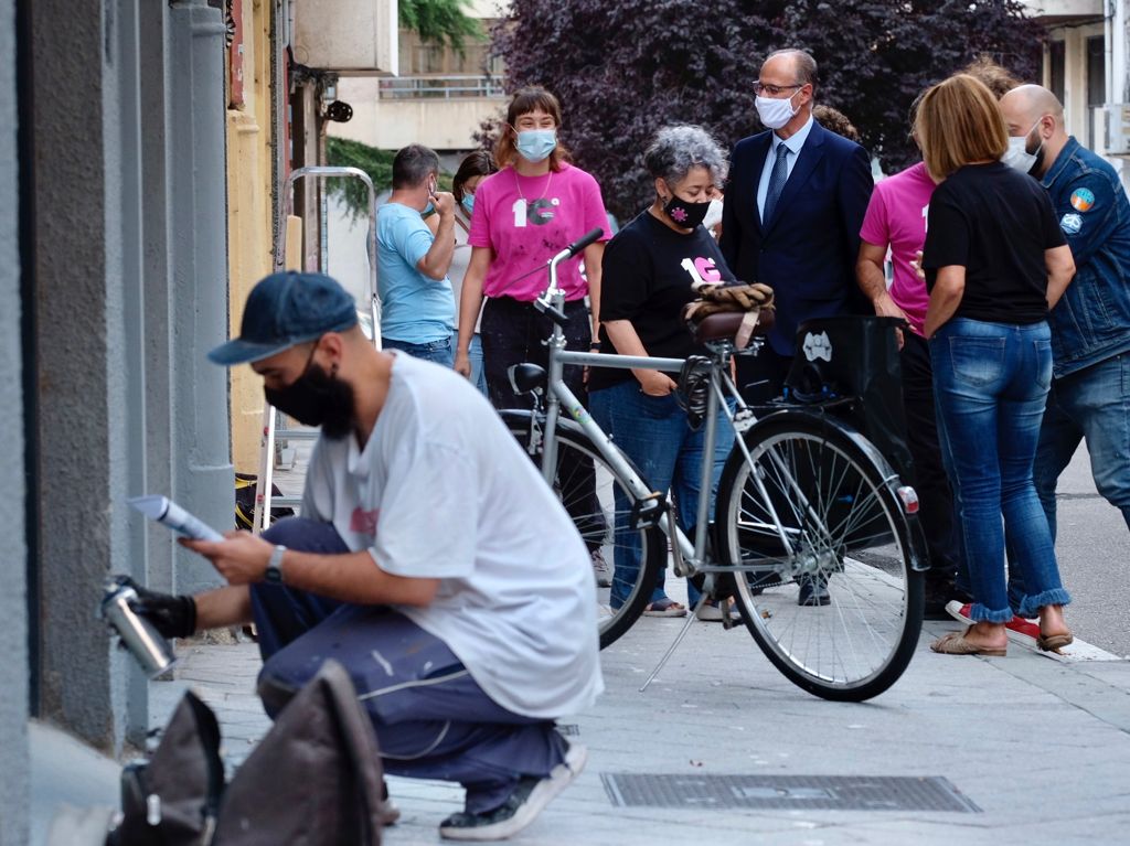 FOTO 1 Luis Fuentes en el Barrio del Oeste de Salamanca