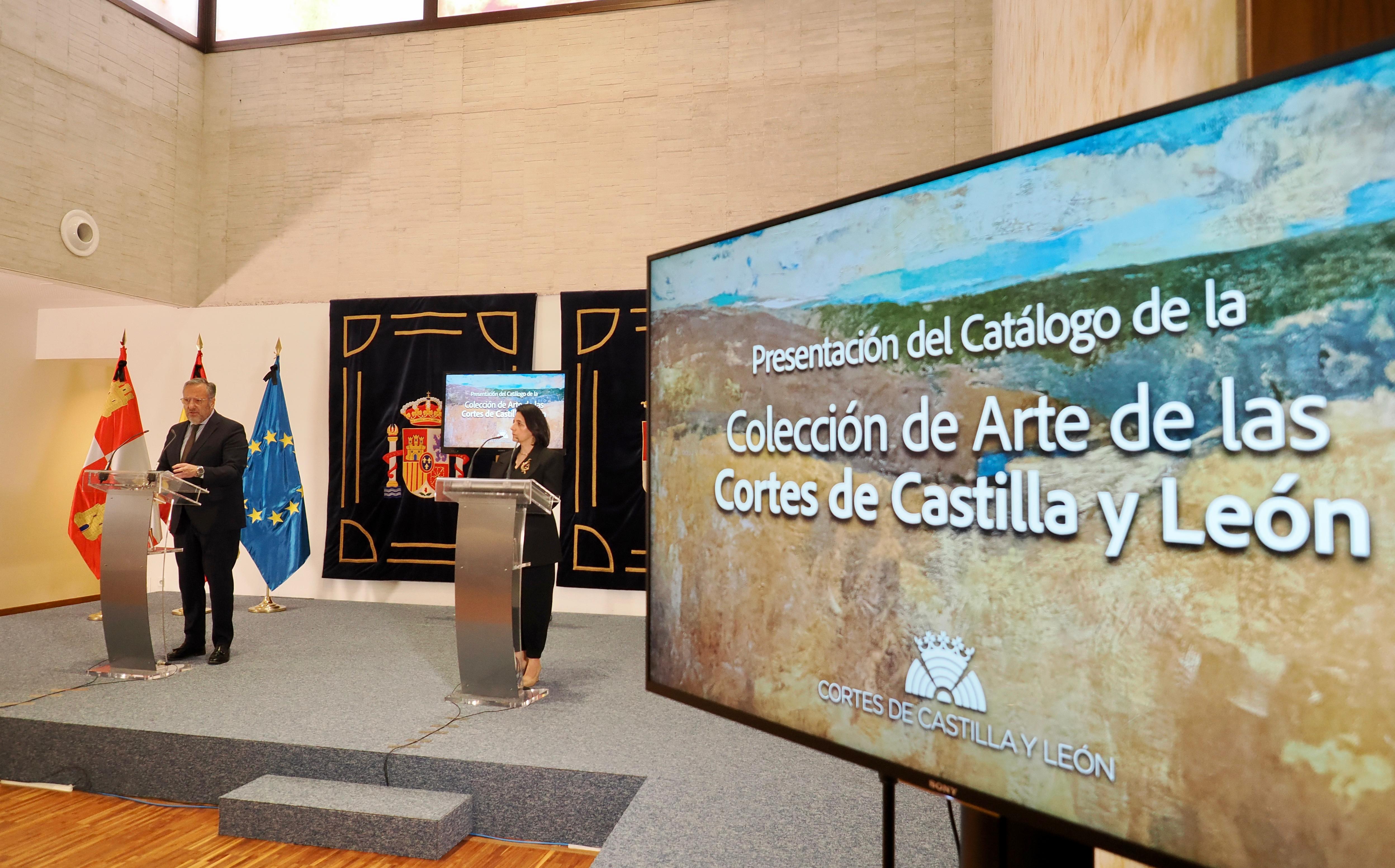 Pollán presenta el Catálogo de Obras de Arte de las Cortes y anuncia visitas guiadas al público
