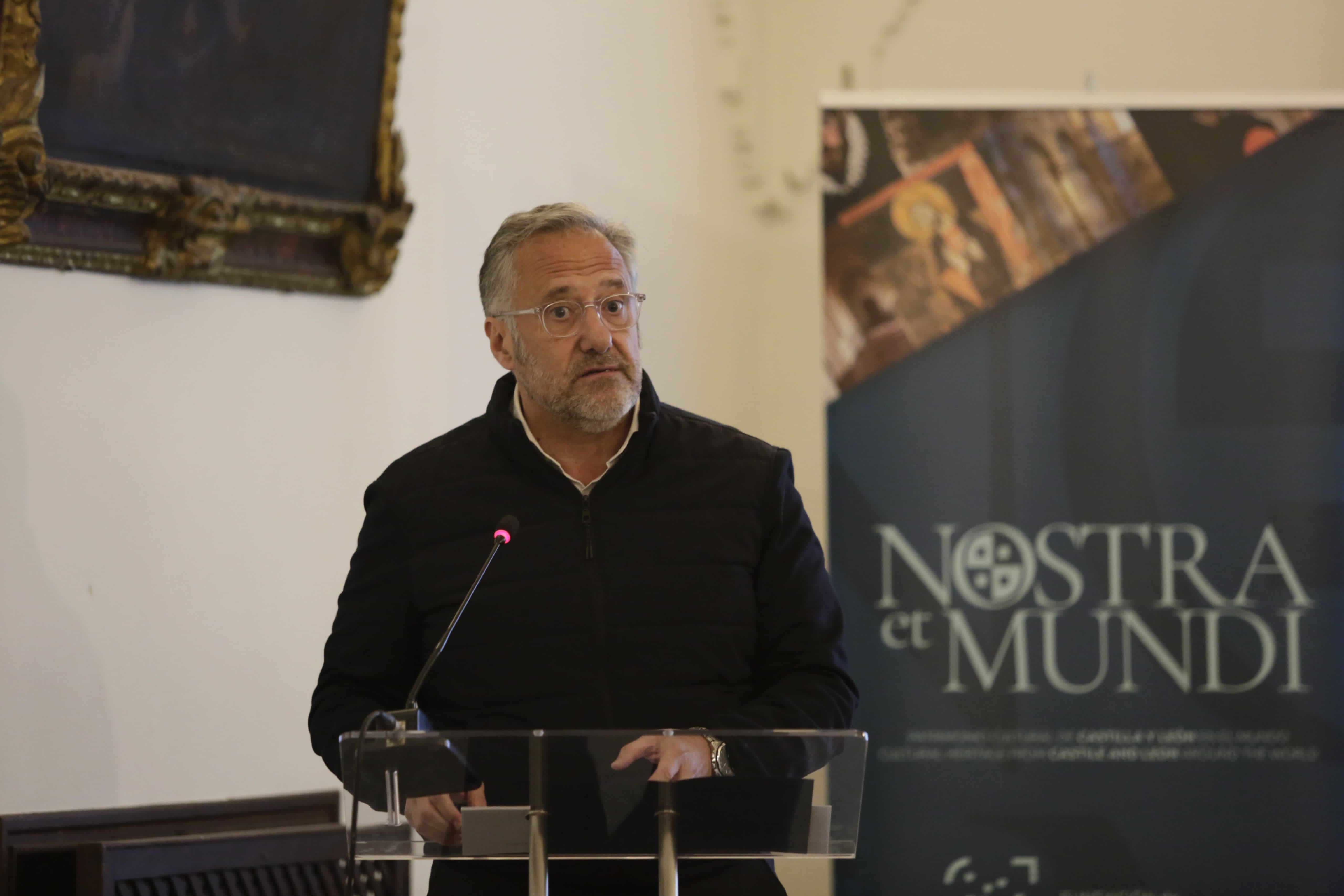 Carlos Pollán destaca Nostra Et Mundi como "embajador cultural del patrimonio de Castilla y León" en la presentación del proyecto en León