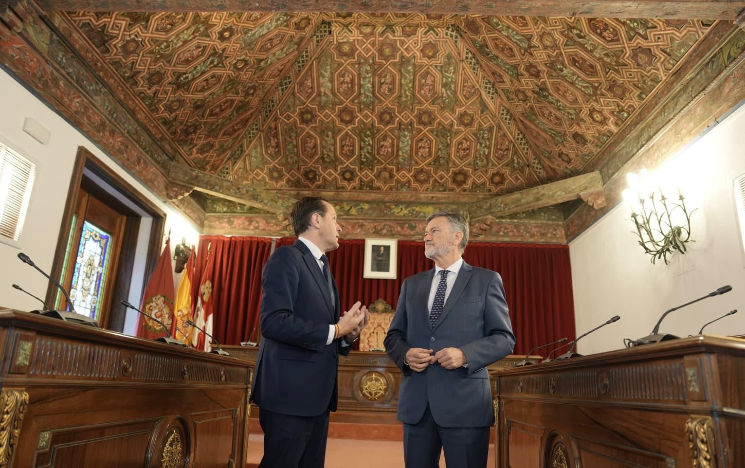Visita institucional del Presidente de las Cortes de Castilla y León al Ayuntamiento y a la Diputación Provincial de Valladolid