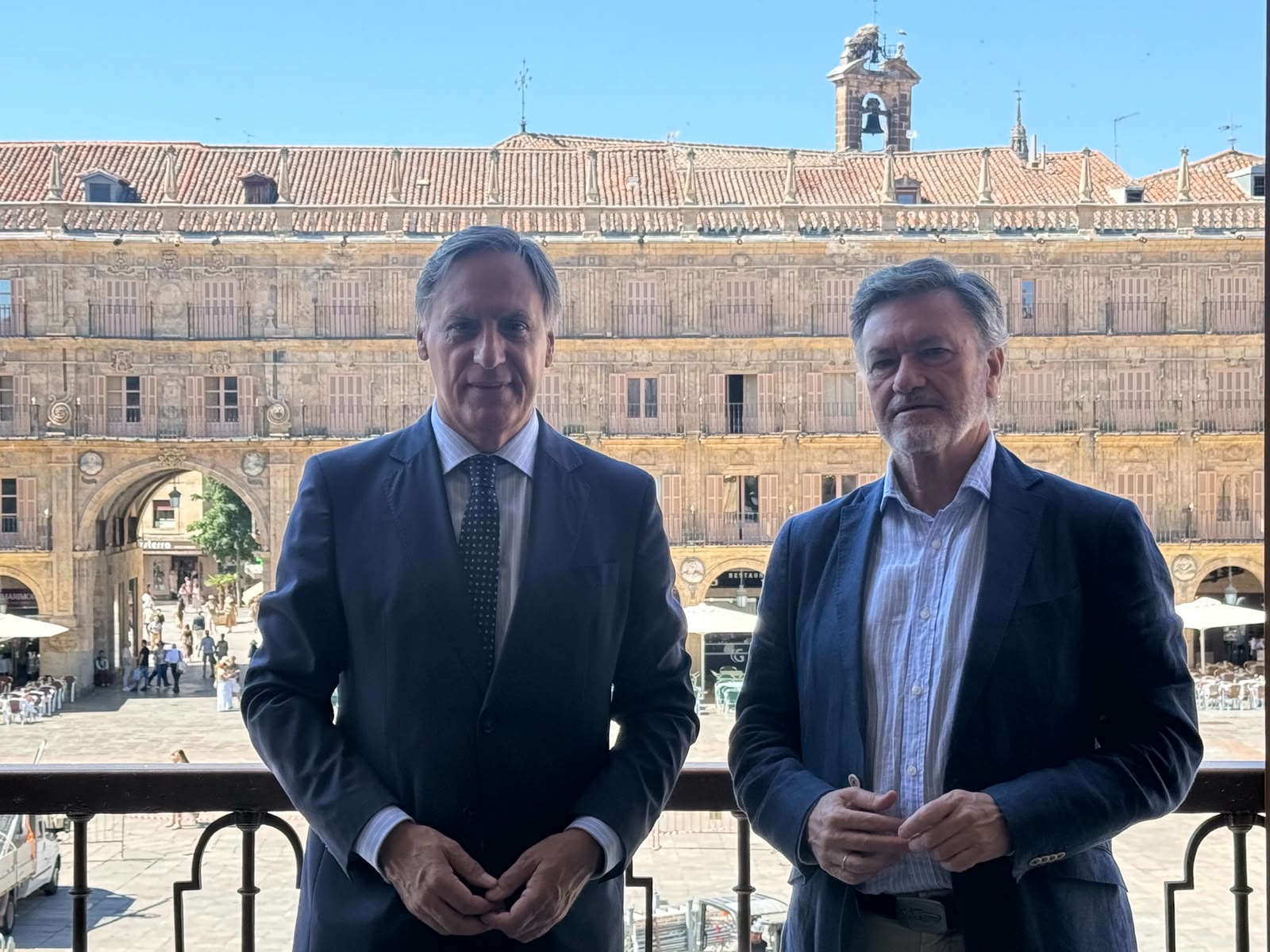 Visita institucional del presidente de las Cortes de Castilla y León al Ayuntamiento de Salamanca